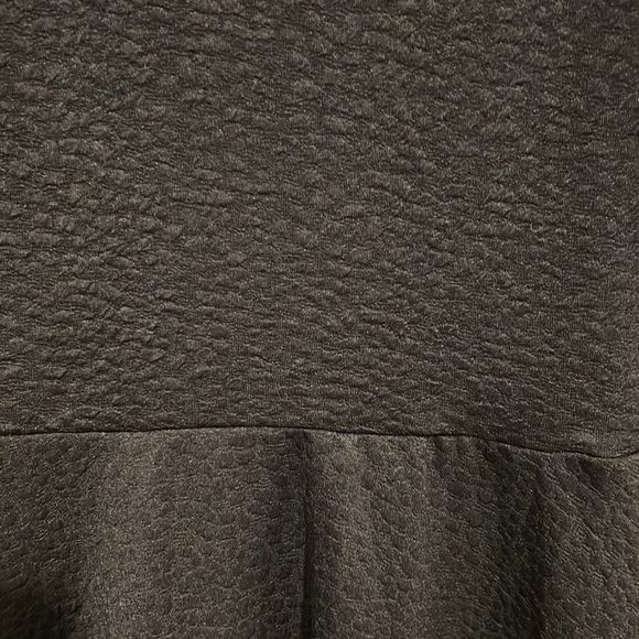 Poof Couture Black Dress Sheer Neckline Large MWT - Picture 2 of 11